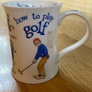 Dunoon fine bone China “How to play golf” mug